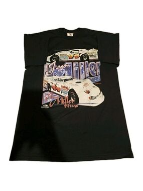 Vintage VTG 2001 Jason Miller Racing T-Shirt Large It’s Miller Time Dirt